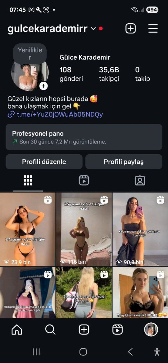 Organik acil satılık instagram Sayfaları