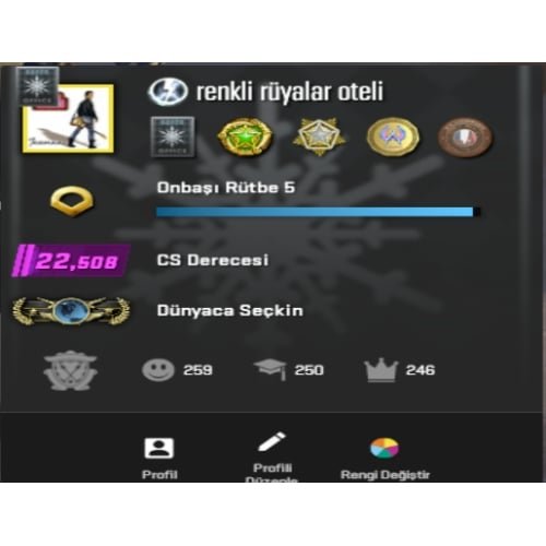 İlk mailli 6 Madalya Faceit 8 level 42 Oyun