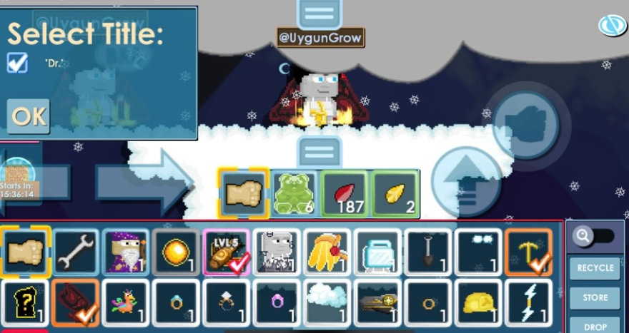 98 LVL Golden Pickaxe Dolu