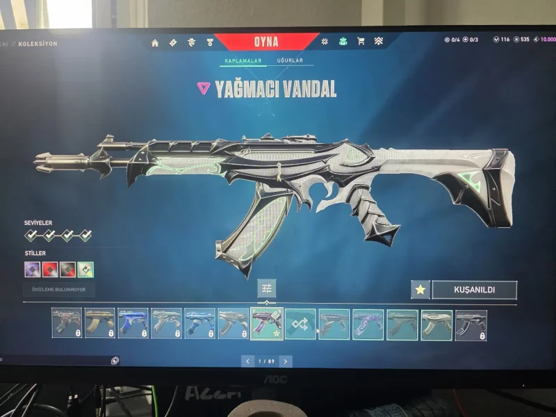188 lvl TR Dia3 görmüş skinli mail verilecek